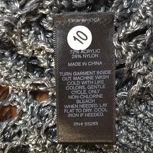 Silver Crochet Sweater - Picture 5 of 8